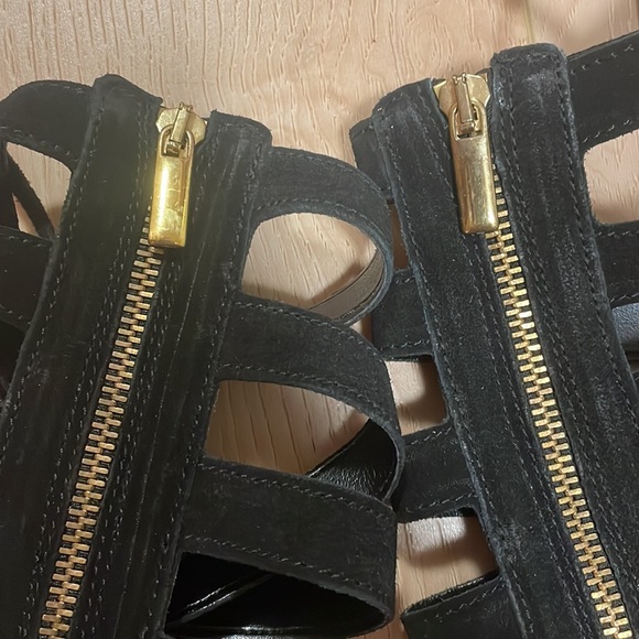 Free People Genuine Suede Sun-Chaser Tall Gladiator Sandals, sz 36 / 5.5 - Picture 7 of 15